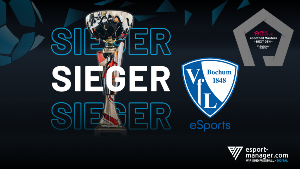 Sieger der ProLeague eFootball Masters - NextGen, der VfL Bochum