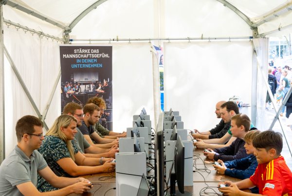 Die eFußball-Arena beim gamescom city festival