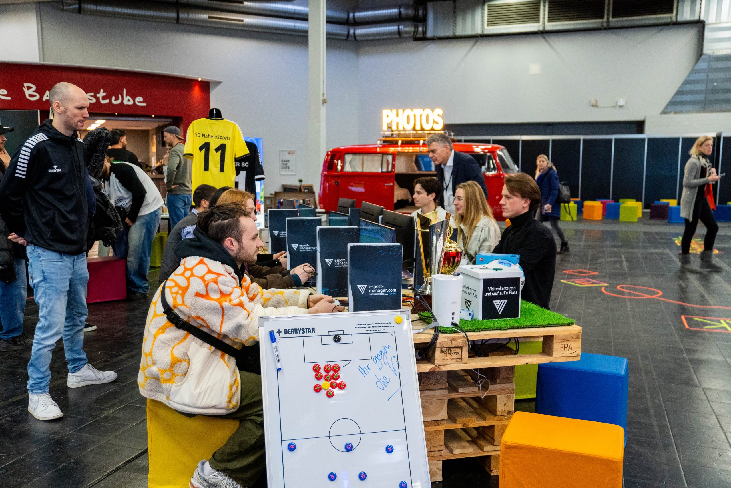 Messestand eFußball-Arena auf der Best of Events 2025
