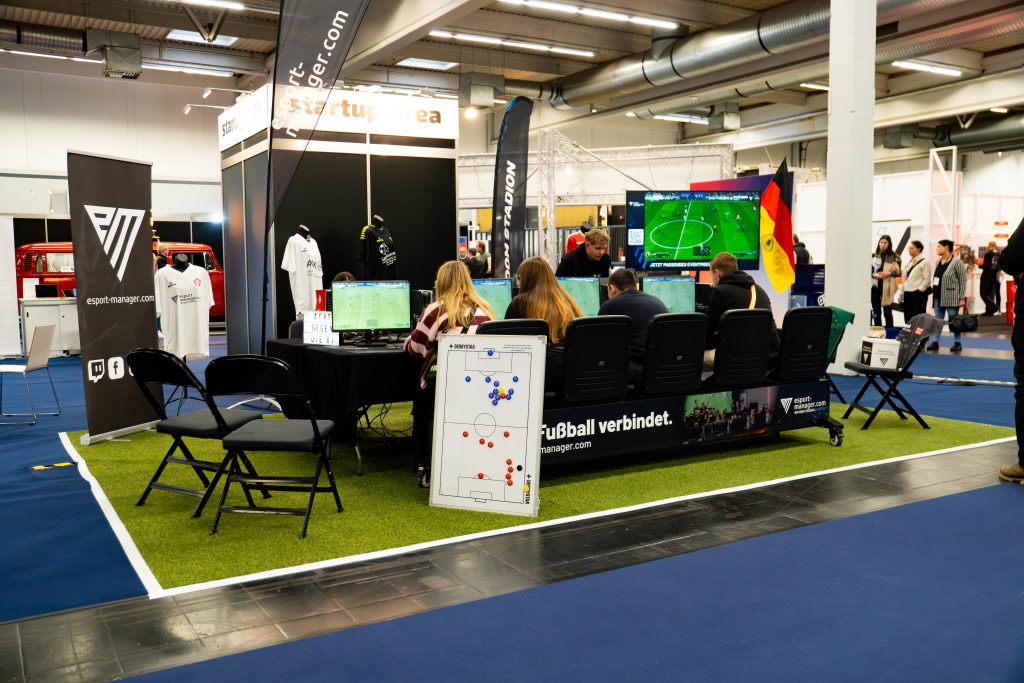 Die eFußball-Arena in der Gesamtansicht bei der Best of Events 2026.