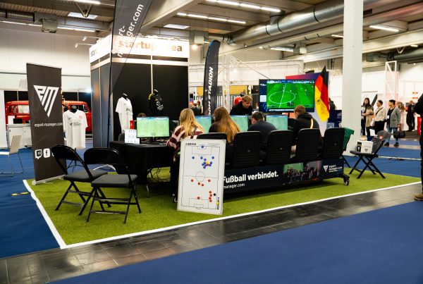 Die eFußball-Arena in der Gesamtansicht bei der Best of Events 2026.