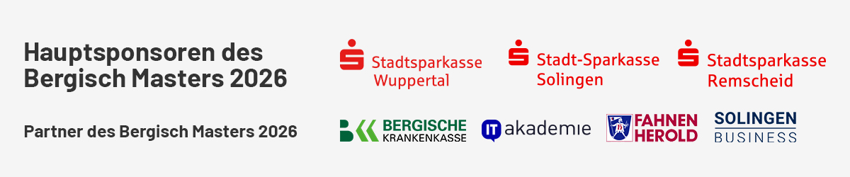 Partner Bergisch Masters 2026 - Stand: 08.01.2026